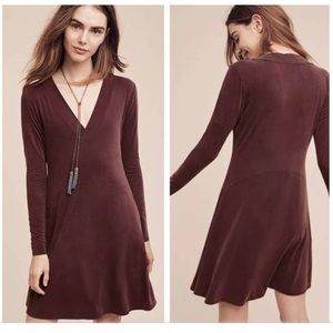 Anthropologie Dolan purple / eggplant dress S small